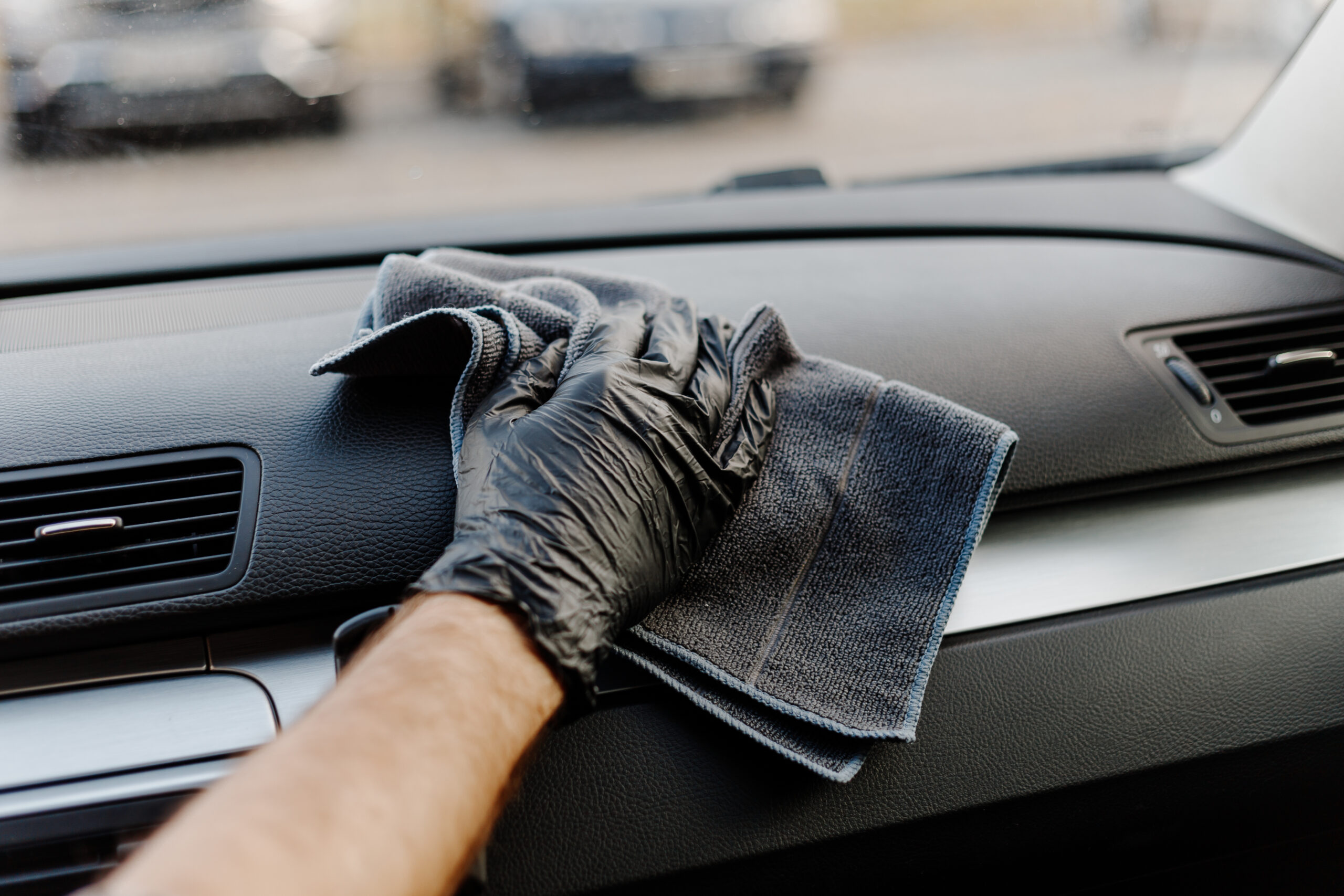 Car Dashboard Cleaning