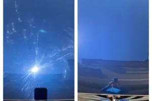 Car paint before and after professional correction and detailing treatment